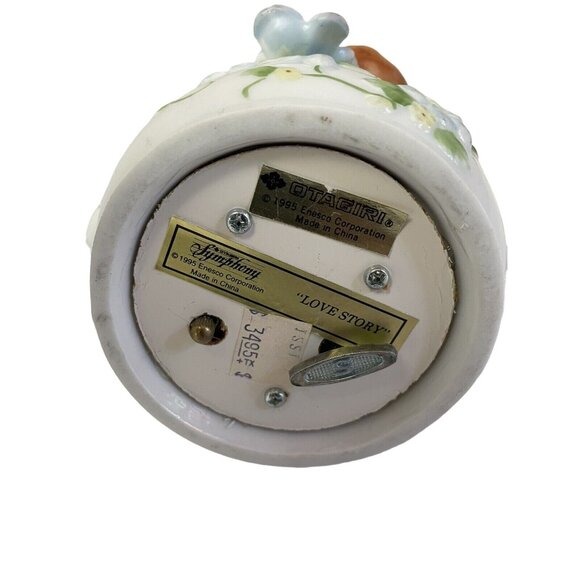 Otagiri Musical Teapot Bird Flower Symphony Musical Faux Plays Love Story Enesc - Picture 3 of 5